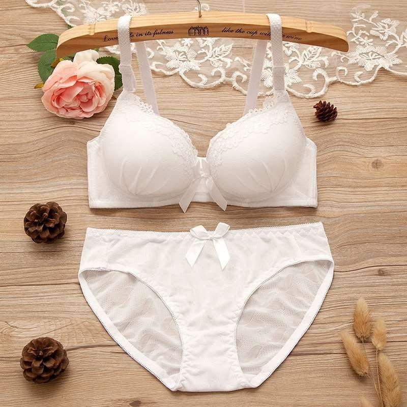 Lace Bra Panty Sets Lovely Girls Cute Japanese Underwire Lace Bra Set