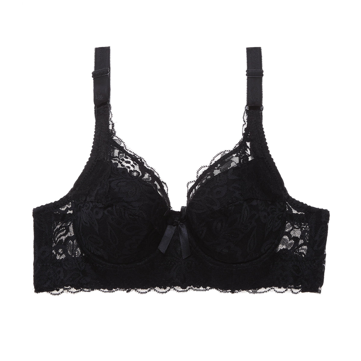 Big Size Bra for Women Lace Gather Push=up Sexy Underwear for Fat Women