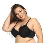 Women Plus Size Breathable Large Breast Thin Cup J Cup Non Padded Big Size Bra
