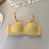 Gathered Push up Bra Comfortable Casual Bras for Women Trendy Women Bras