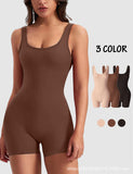 Women High Quality Slimming Booty Lift Backless Strap Design Solid Color One Piece Bodysuit