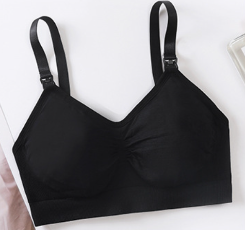 Women's Padded Sport Nursing Bra Adjustable Straps Front Opening Upgraded Underwear Push-Up Breastfeeding Bra