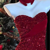 Hot Ladies Shining One Piece Adjustable Sexy Dress Women Red Dress