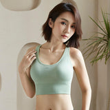Girls' Racerback Butterfly Cutout Sports Bra - Padded Wire-Free Bandeau Tank Top