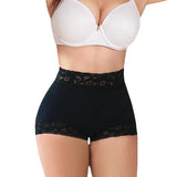 Womens High Elastic Butt Lifting Lace Decoration Invisible Slimming Control Panties Tummy Control Panties Boyshort Underwear