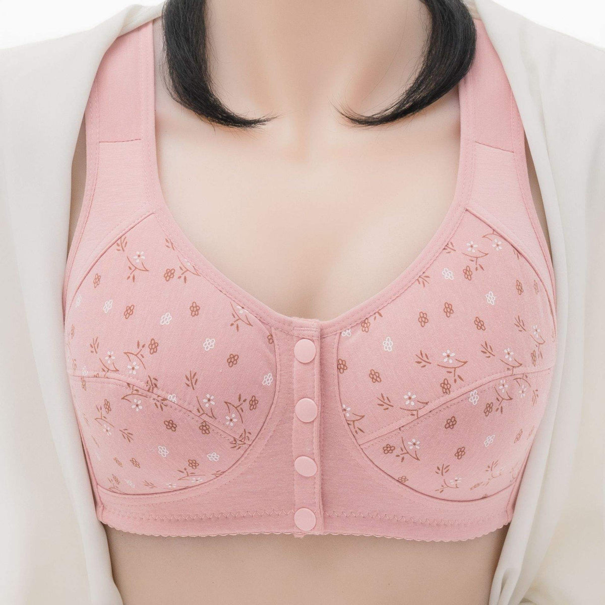 Front Open Front Closure Bra Large Size Sports Underwear Women's Bra