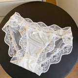 Mesh Lace Underwear Sexy Butt-Lifting Low-Waist Cotton-Crotch Hollow-Out Thong Women ODM
