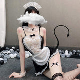 Headband and Stockings Maid Japanese Bondage Suit Adult Sm Lace Maid Cosplay Sexy Lingerie Womens Sexy Underwear