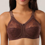 Ultra-Thin Full Cup European American Underwear Bestselling Classic Sexy Lace Bra Transparent Print Pattern for Foreign Trade