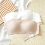 Women Anti-Slip Strapless Bra Invisible Comfortable Ladies Push up Strapless Bra for Women