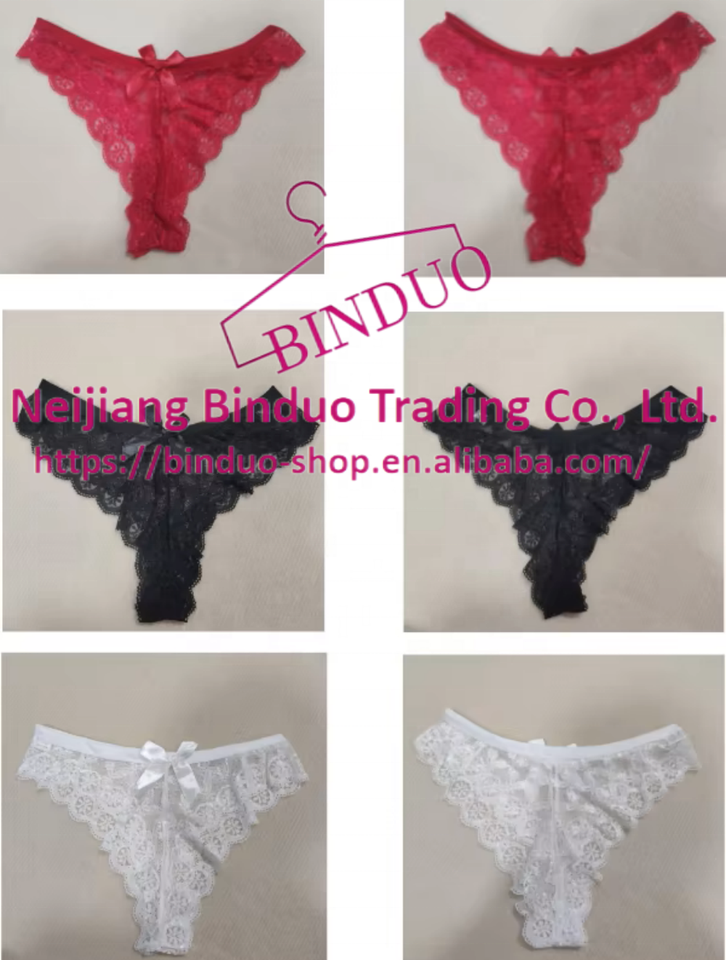 Hot 18 Girls Japanese Girl Sexy Lace Bow Seamless Sexy g String Panties