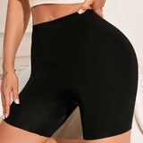 Soft Breathable High-waisted Shaping Hip Lifting Women's Sporty Running Shorts Flat Panties Boyshorts