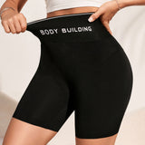 Soft Breathable High-waisted Shaping Hip Lifting Women's Sporty Running Shorts Flat Panties Boyshorts for Daily