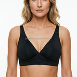 Women's Jelly Seamless Bra French-style Sexy Anti-sagging Summer Thin Wire Free Solid Bra Small-chest Push-up